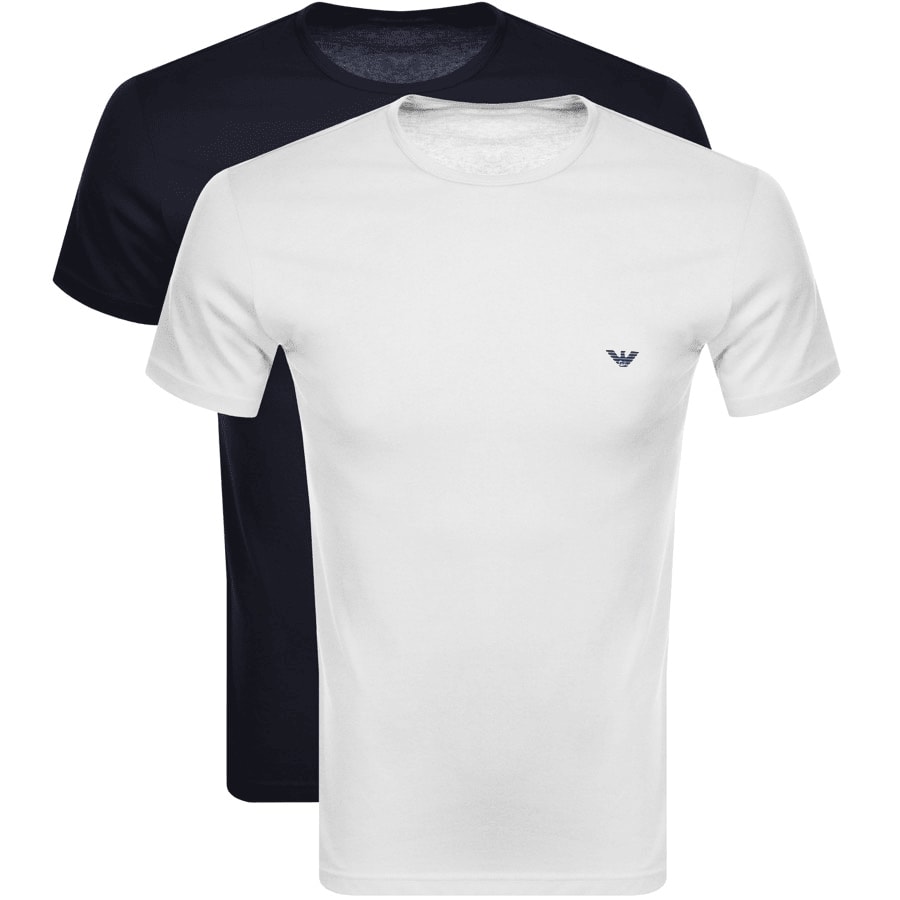 emporio armani 2 pack crew neck t shirts